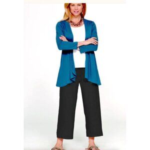 Goddess Gear size  XL Black Linen cropped Pants pockets